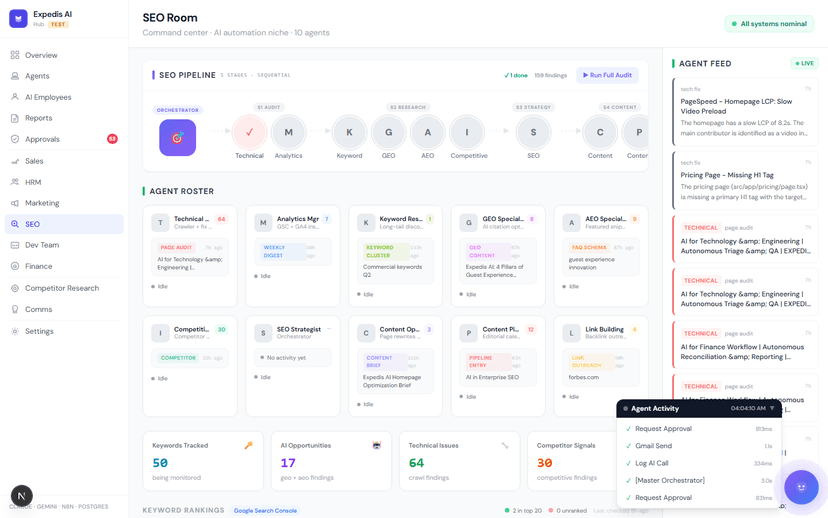 SEO module screenshot